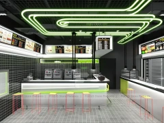 Green Line Juice Bar Corner Counter