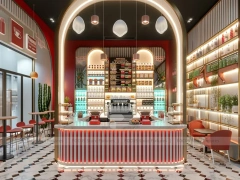 Green Line Juice Bar Corner Counter