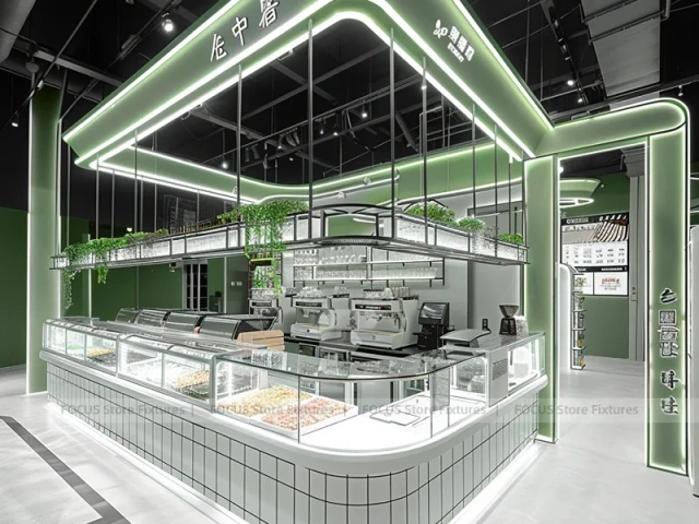 Green Line Juice Bar Corner Kiosk