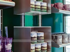 Green Sportswear Store Gondola and Wall Display