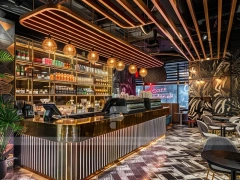 Green Wood Coffee Counter Layout