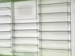 Green Yellow Pharmacy Wall Shelving Fixture