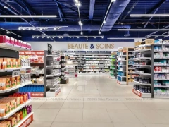 Industrial Ceiling Pharmacy Gondola Display System