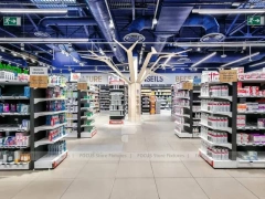 Industrial Ceiling Pharmacy Gondola Display System