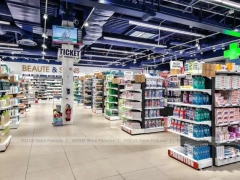 Industrial Ceiling Pharmacy Gondola Display System