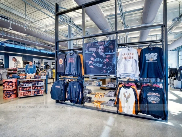 Industrial Team Apparel Hanging Rack Display