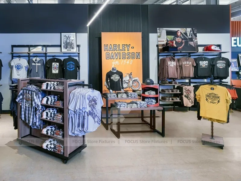 Industrial Team Apparel Hanging Rack Display