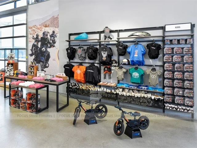 Industrial Team Apparel Hanging Rack Display
