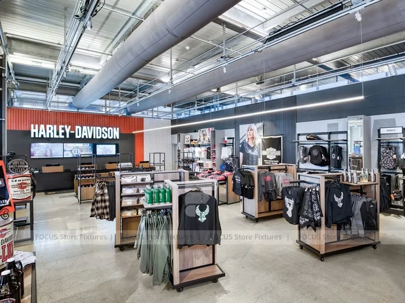 Industrial Team Apparel Hanging Rack Display