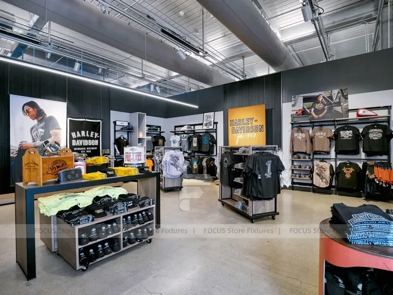 Industrial Team Apparel Hanging Rack Display
