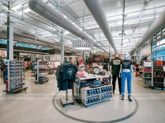 Industrial Team Apparel Hanging Rack Display