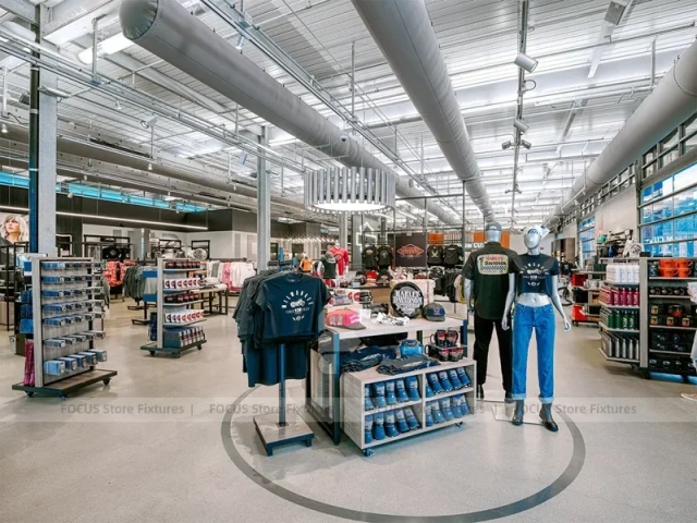 Industrial Team Apparel Hanging Rack Display