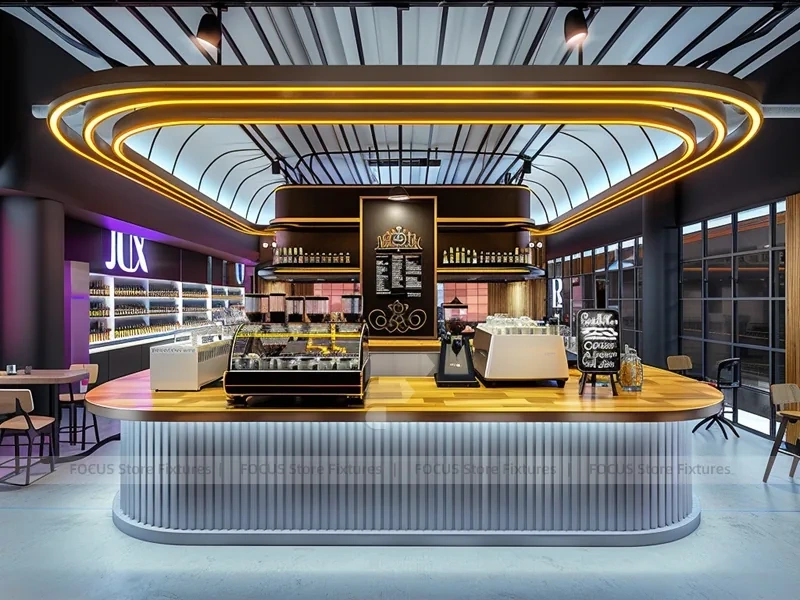 Jux Coffee Island Bar Layout
