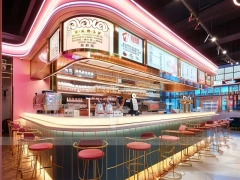 Jux Coffee Island Bar Layout