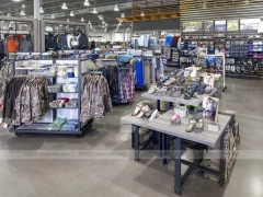 Large Sportswear Store Gondola and Footwear Display