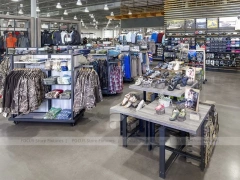 Large Sportswear Store Gondola and Footwear Display