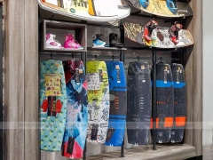 Large Sportswear Store Gondola and Footwear Display