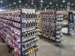 Large Sportswear Store Gondola and Footwear Display