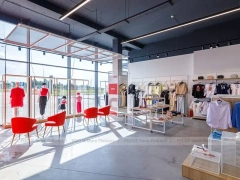 Large White Kids Fashion Store Interior Display