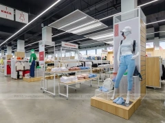 Large White Kids Fashion Store Interior Display