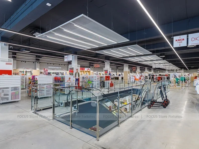Large White Kids Fashion Store Interior Display