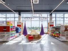 Large White Kids Fashion Store Interior Display