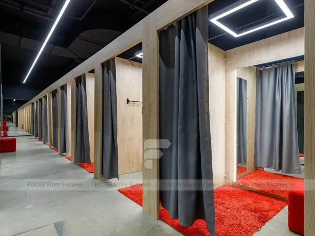Large White Kids Fashion Store Interior Display