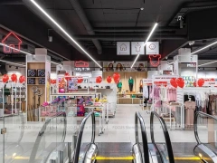 Large White Kids Fashion Store Interior Display