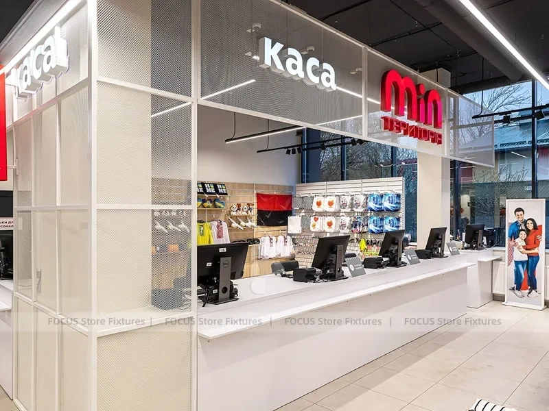 Large White Kids Fashion Store Interior Display