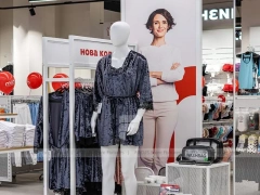 Large White Kids Fashion Store Interior Display