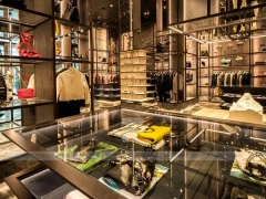 Luxury Gold Frame Fashion Boutique Display