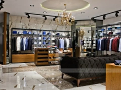 Luxury Menswear Marble Wall Display
