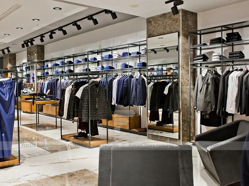 Luxury Menswear Marble Wall Display