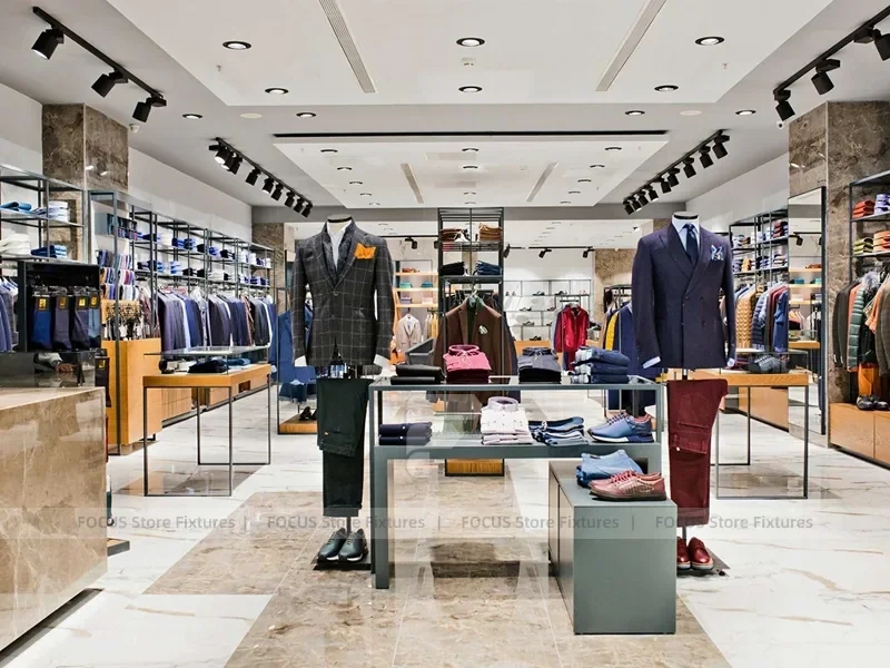 Luxury Menswear Marble Wall Display