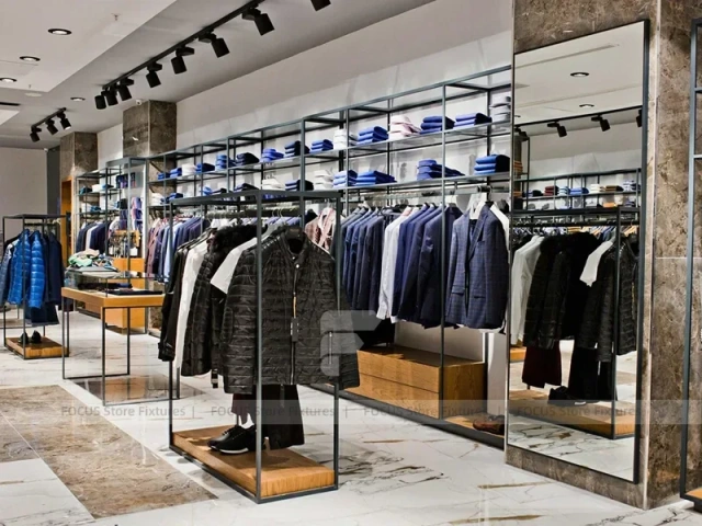 Luxury Menswear Marble Wall Display