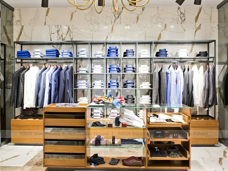 Luxury Menswear Marble Wall Display