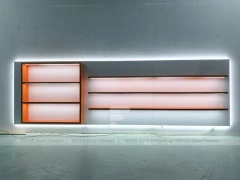 Minimal Pink Beverage Wall Shelving