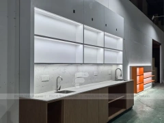 Minimal Pink Beverage Wall Shelving