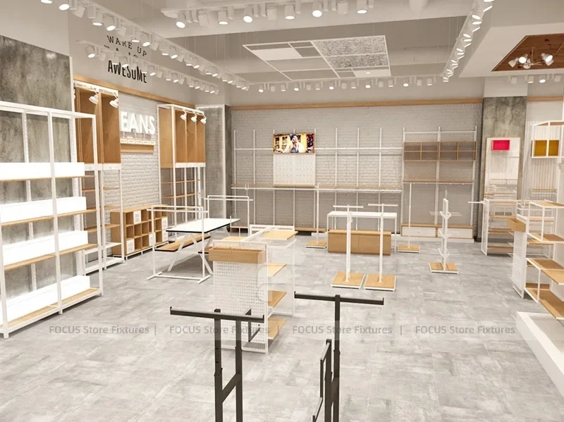 Modern Department Store Apparel Floor Plan Display