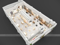 Modern Department Store Apparel Floor Plan Display