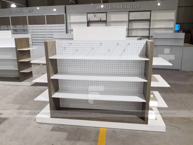 Natural Health Pharmacy Wall Shelf and Gondola Fixture Set