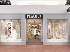 Peacocks White Fashion Storefront Display