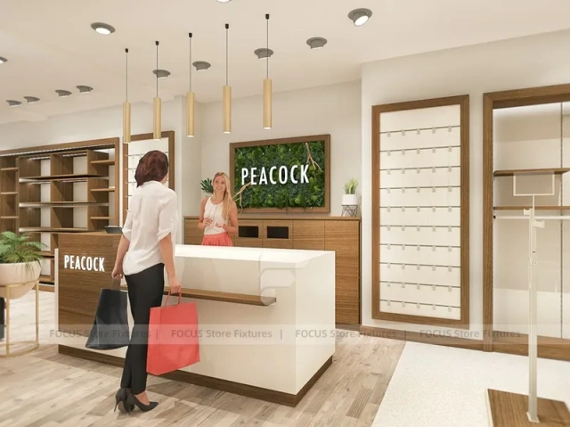 Peacocks White Fashion Storefront Display