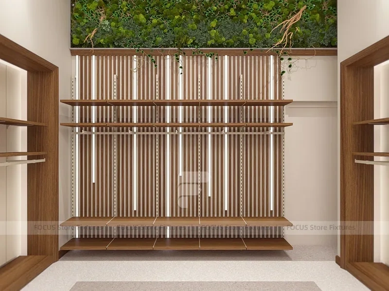 Peacocks Wood Reception Counter Display