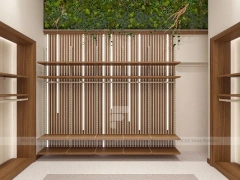 Peacocks Wood Reception Counter Display