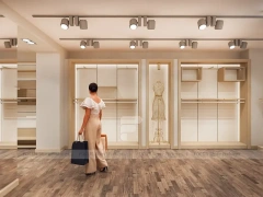 Peacocks Wood Slatwall Retail Fixture Layout