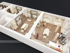 Peacocks Wood Slatwall Retail Fixture Layout
