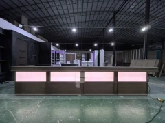 Pink Acrylic Beverage Wall Panel Detail