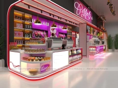 Pink Dessert Beverage Corner Counter