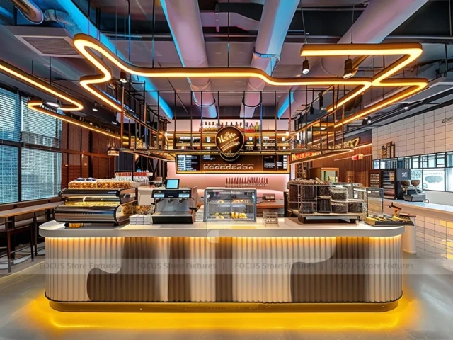 Pink Gold Dessert Beverage Island Counter